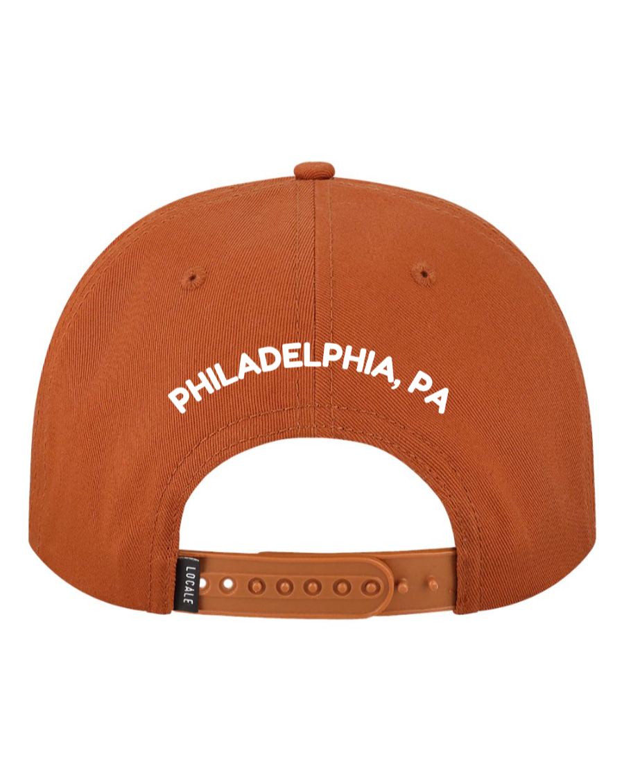 Get Hooked: Fishtown Books Orange Five-Panel Rope Cap