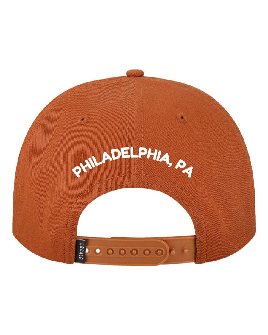 Get Hooked: Fishtown Books Orange Five-Panel Rope Cap